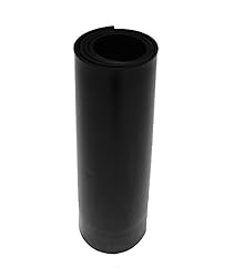 Herco 1/64" (0.4mm) Thick Black EPDM Rubber Sheet