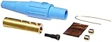 Marinco CLS20FB-D CLS Cam Type, Series 16 Inline, Single Pin Connector, 400 Amp, 600 Volt, #2 - 2/0 AWG, Female - Blue (D)