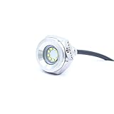 Jiawill 316L Stainless Steel Underwater 1/2 NPT 9 to 30V 27w Boat Drain Plug Light with Internal Driver and Overheat Protection 3 Years Warranty