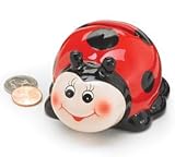 Cute Ladybug Mini Piggy Bank Adorable Gift Item And Collectable