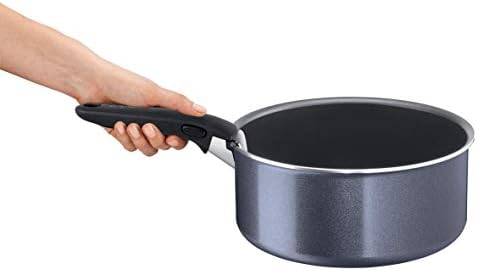 Tefal INGENIO ELEGANCE Set de 3 Casseroles 16/18/20 cm (1,5/2,1/3 L) + 1 Poignée Amovible Gris Pailleté L2319302 - Cuisine A Vivre Tefal INGENIO ELEGANCE Set de 3 Casseroles 16/18/20 cm (1,5/2,1/3 L) + 1 Poignée Amovible Gris Pailleté L2319302