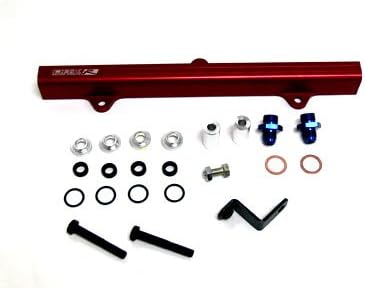 OBX Racing Sports Red Fuel Injection Rail for 95-99 Toyota MR2 Turbo 3S-GTE w/ 3rd Gen. Cylinder Head (JDM/EDM ONLY)