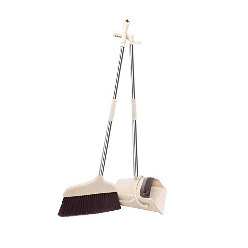 Windproof Long Comb Teeth Soft Hair, Single Non Stick Hair Windbreak Dustpan Sweeping Set for Home