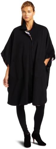 Women's Reversible Cape, Black/Large Chevron, X-Small