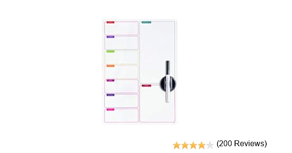 Balvi - Shopping List Pizarra magnética para Puerta de Nevera ...