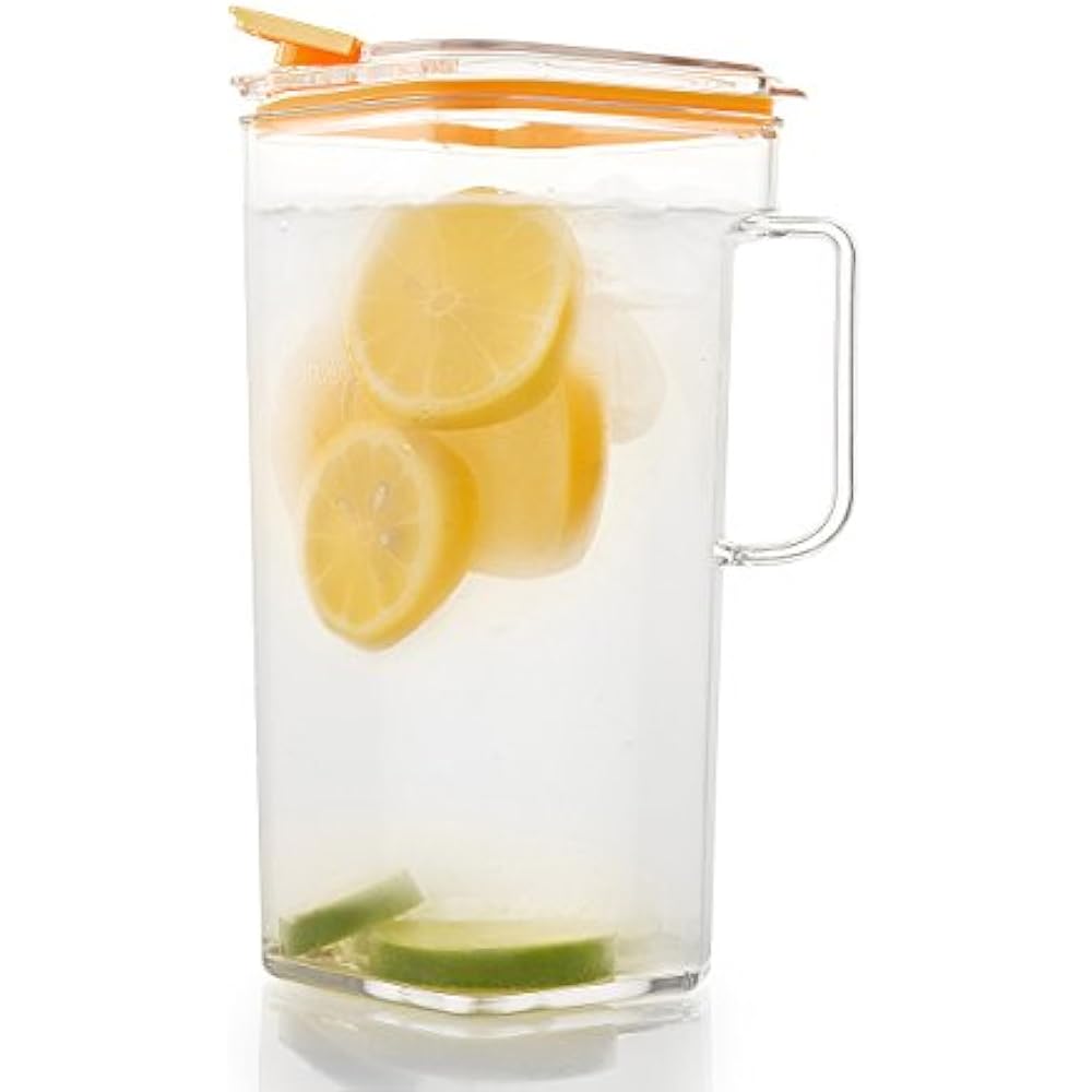 Tritan Iced Tea Pitchers Plastic With Lid 60oz (1.8quart) Water