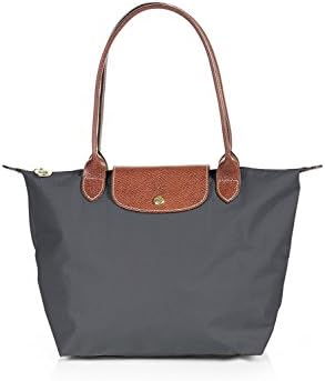 Longchamp Paris Le Pliage Medium Shoulder Tote Gun Metal