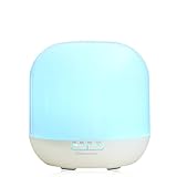 Excelvan 300ml Essential Oil Aroma Diffuser Ultrasonic Humidifier Air Mist Aromatherapy Purifier (White)