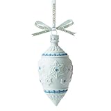 Wedgwood Snowflake Teardrop Decorative Ornament