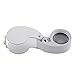 NYKKOLA 40X Illuminated Jewelers Eye Loupe Magnifier, Foldable Jewelry Magnifier with Bright LED Light for Gems, Jewelry, Rocks, Stamps, Coins, Watches, Hobbies, Etc