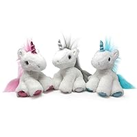 Fluffuns Unicorn Plush Toys - Cute Unicorn Stuffed Animals in 3 Colors - 3-Pack of Stuffed Animal Unicorns - 11 Inch Length