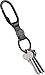 OrbitKey Key Ring Clip | Quick Release System, Sleek Design, Stainless Steel Surface | Holds up to 10 Keys, All Black