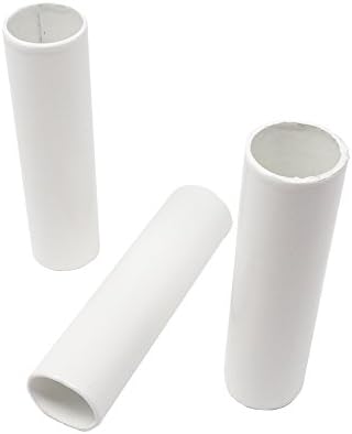 E14 candle sleeve set of 3, diameter 27 mm, length 100 mm, white lacquered cardboard, high quality For chandelier, candle socket