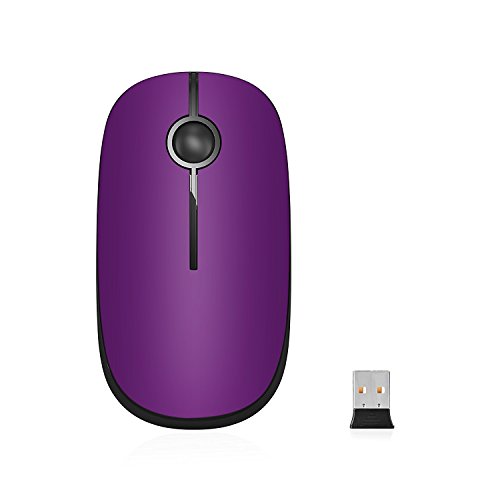 Jelly Comb 2.4G Slim Wireless Mouse with Nano Receiver, Less Noise