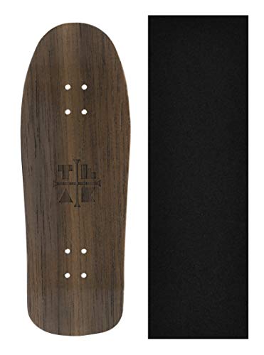Wooden Fingerboard Carlsbad Cruiser Deck, The Swanson - 34mm x 100mm - Handmade, Pro Shape & Size - Five Plies Wood Veneer - Includes Prolific Foam Tape - Teak Tuning