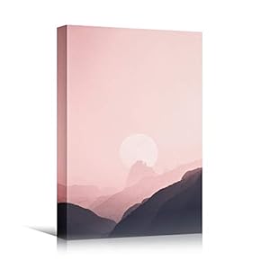 signwin Canvas Wall Art Mountain View Sunset Coastal...