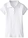 Izod Girls' Short Sleeve Uniform Polo