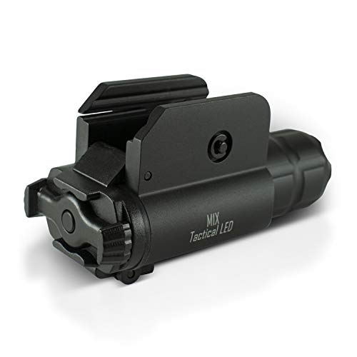 Gun Flashlight DefendTek M1X Tactical 600 Lumen LED Rechargeable Fits Glock Taurus Ruger Springfield H&K S&W - Thumbnail 3
