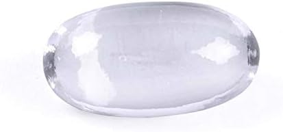 Krishna Gems Sphatik Crystal Lingam Himalian Crystal/Lingam 33.600 Gram - 24X46 mm Reiki Healing – Vastu – Feng Shui – Crystal Healing for Good Luck & Prosperity