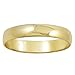 Oxford Ivy Classic 4mm Solid 10K White or Yellow Gold Traditional Classic Plain High Polished Wedding Band for Men or Women (Available Sizes 7-14)