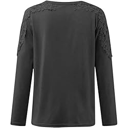 iPOGP Women's Round Neck Solid Color Hollow