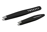 Best Tweezers,Set of 2 Professional Stainless Steel Slant Tip Tweezer, 1] A Regular size Tweezer, 2] A Pointed Tweezers.