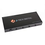 J-Tech Digital ProAV Ultra HD 4K HDMI Matrix 4X4 Switcher 4 Ports Inputs and 4 Port Outputs Supports 4Kx2K@30HZ, HDCP, 3D & Deep Color, HDMI 1.4 Compliant with Control4 Driver Available
