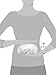 Klorane Washable Terrycloth Lined Showercap, Waterproof, Generously Sized for Long and Thick Hair, Eco-friendly, BPA PVC Free, White Color with a pattern
