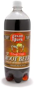 Foxon Park, Root Beer Soda, 1 Liter Bottle (Case of 12)