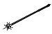 SZCO Supplies Black Mace Ball Spike Spiked Mace