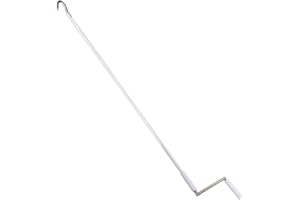 SWESS RV Awning Crank Handle Pole Hook, 54" Stainless Steel RV Awning Foldable Pull Rod with Hook for Other Universal Awning