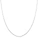 Kooljewelry 14k White Gold Diamond-cut Cable Chain Necklace (0.6 mm, 16 inch)