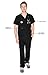FIGS Chisec Three-Pocket Scrub Top for Men – Black, L
