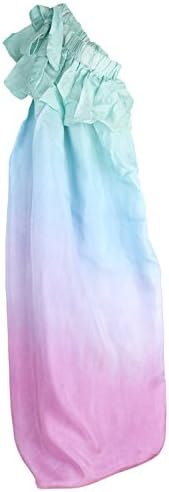 Child's Dress Up Play Silk Cape, Fits Ages 6-9 Years (Ages 6-9 years, Pastel Rainbow)