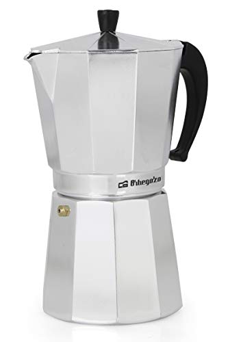 Orbegozo KF 1200 - Cafetera Italiana de Aluminio, 12 Tazas, Tapón de  Seguridad, Filtro Desmontable - La Cafetera