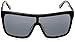 Spy Optic Flynn Oversized Sunglasses, One Size (Matte Black Frame/Grey Lens)