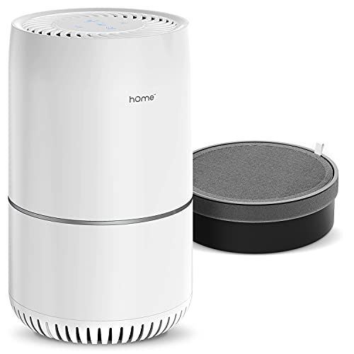 hOmeLabs Compact Air Purifier with Bonus Replacement Filter 7.8” by