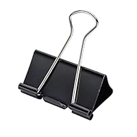 Binder Clips, Medium Paper Clamps, Black