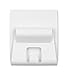 U Brands Gruv Magnetic Mail Holder with Key Hook, White, 3.5 x 3.25 Inches
