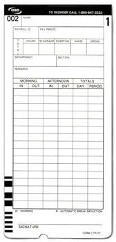 Icon CT-900 Time Cards Pack of 200