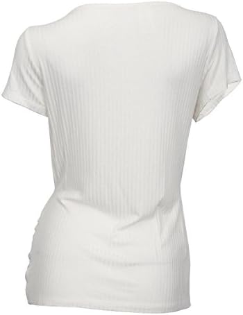eVogues Women's Low Cut Wrap Bodice Top White