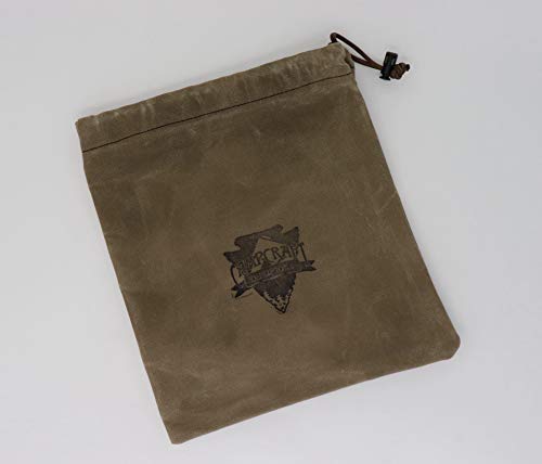 Campcraft Outdoors, Bushcraft Skillet Bag, Waxed Canvas Cookware Bag