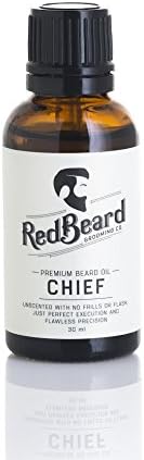 Redbeard Grooming Company, 30ml, Beard Oil, Beard Conditioner, Coconut Oil, Hemp Seed Oil, Beard Growth - Chief