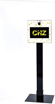 Selfie Station Photo Booth Camera Kiosk – Professional Touchscreen Photobooth with Brandable Surface – DSLR Camera Included (White)