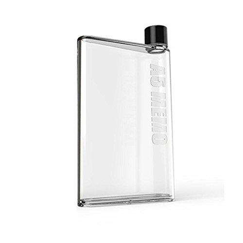 ,water Bottle Clear Book Portable Paper Pad Water Bottle Fla