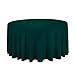 Gee Di Moda Round Tablecloth - 120 Inch Hunter Green Round Table Cloth for 60 to 96 Inch Round Tables - Heavy Duty Washable Fabric - for Buffet Table, Holiday Party, Dinner, Wedding & Baby Shower