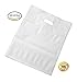 100 Extra Durable 2.5mil 12x15 Clear Merchandise bags Die Cut Handle-Semi-Glossy finish-Anti-Stretch. For Retail store plastic bags, Party favors, Handouts and more by Best Choice (Clear)