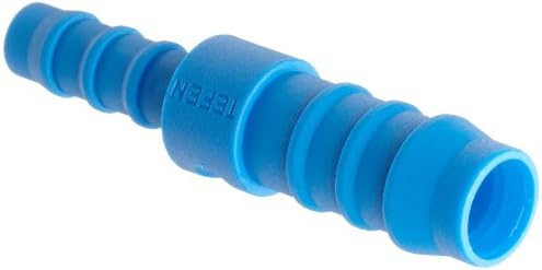 Tefen Nylon 66 Hose Fitting, Coupling, Blue, 19 mm x 14 mm Hose ID (Pack of 10)