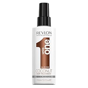 REVLON-Uniq-One-Coconut-Hair-Treatment-150ml Revlon UniqONE Professional Leave In Conditioner, Gifts For Women / Men, Vegan Hair Treatment For Shine & Frizz Control…