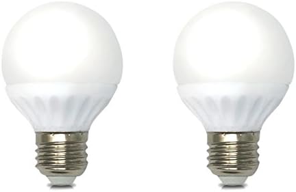 Olens LED Light Bulb, 60 Watt Equivalent, Soft White (3500K &amp; 630 Lumens), E26 Base, Low Profile A19 Size (only 60mm x 88mm) (2-PACK)